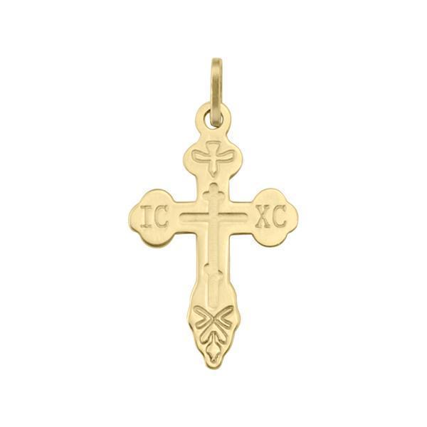 14K Gold ICXC Cross Pendant - 14KY