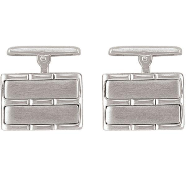 Sterling Silver Cufflinks - Rectangle - SS