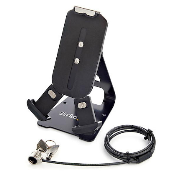 MS52023 Tablet Holder Desktop Locking for 7.9-13 Tablets Adjustable with 6ft Cable Lock