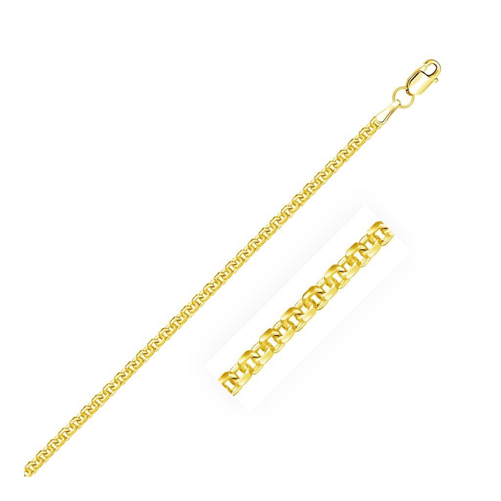 2.2mm 14K Yellow Gold Forsantina Lite Cable Link Chain -20"