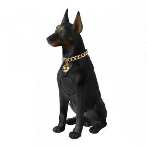 Doberman Pinscher Design Bluetooth Speaker with Wired Microphone - High-Volume Audio System KIM210 for Universal Cell Phone And Bluetooth Device - Black