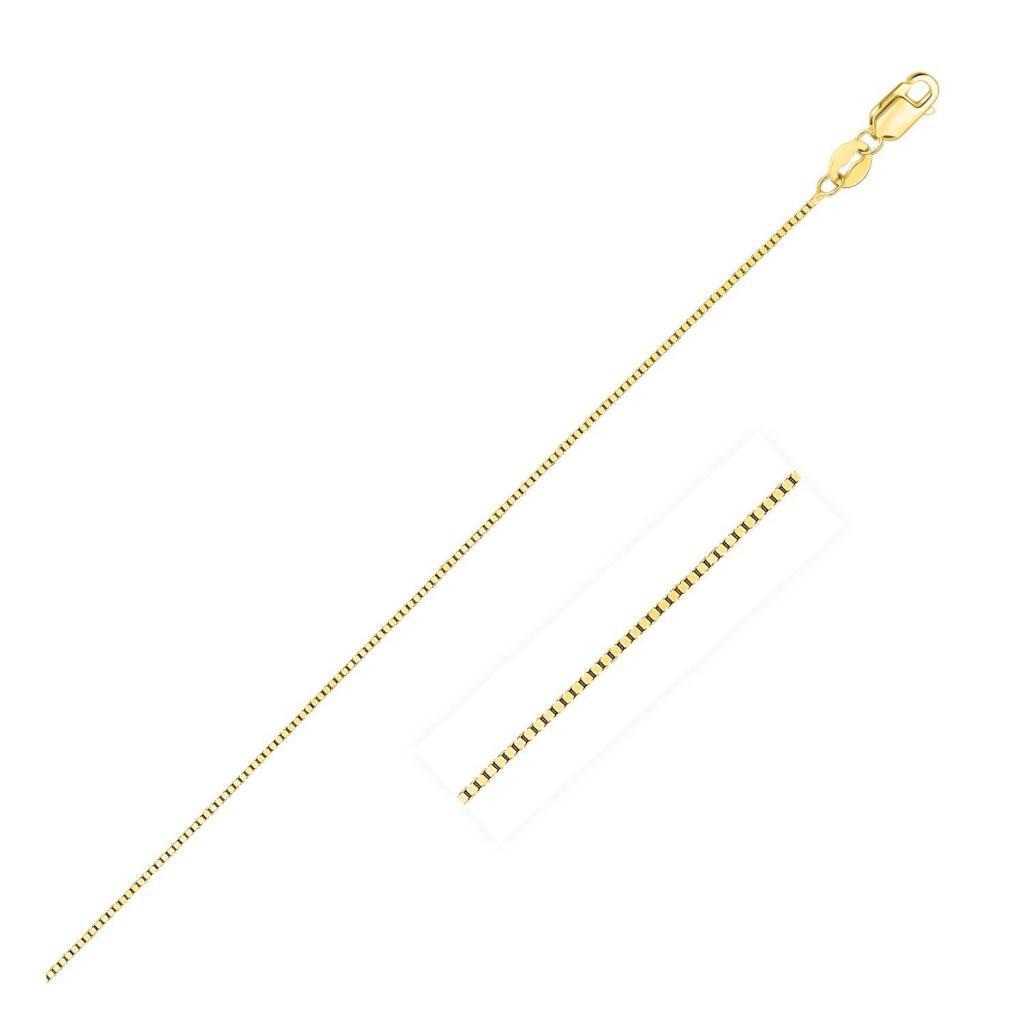 10k Yellow Gold Classic Box Chain (0.45 mm) -18"