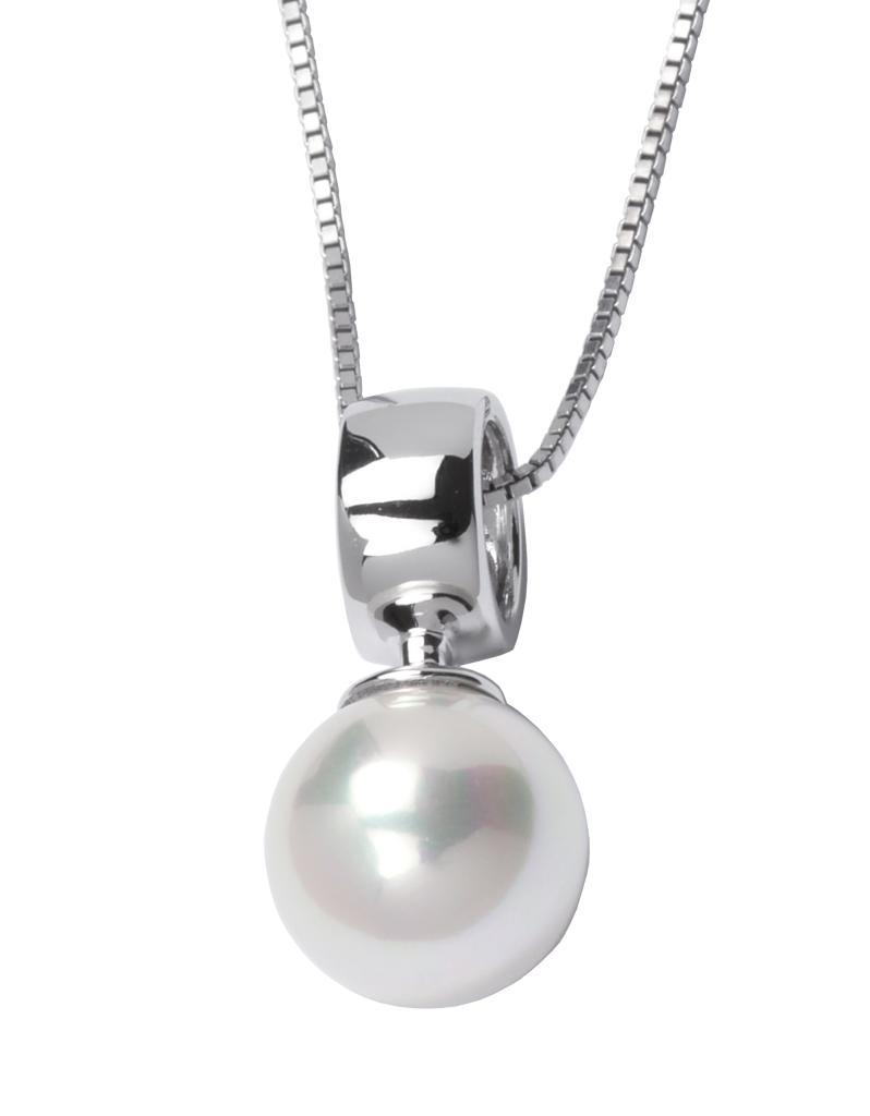 N63L125-W Pearl Shell Pendant Necklace