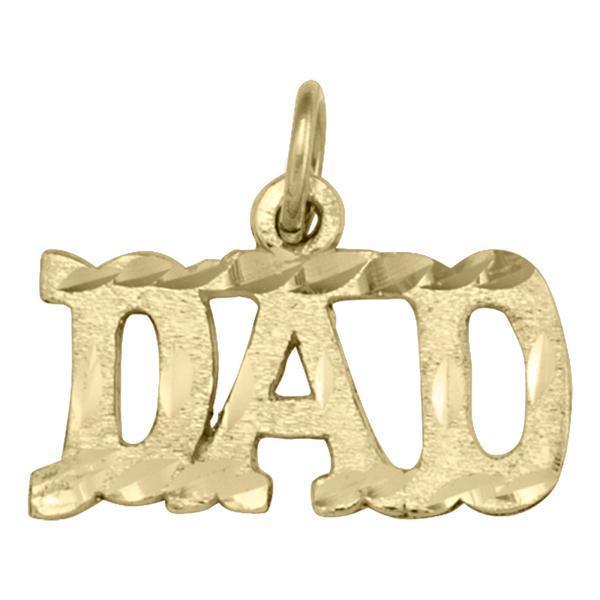 10K Gold Charm - Dad - 10KY