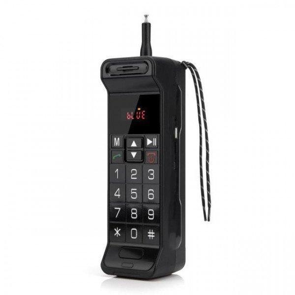 Classic Telephone Design FM Radio Portable Bluetooth Speaker B216 for Universal Cell Phone And Bluetooth Device - Black
