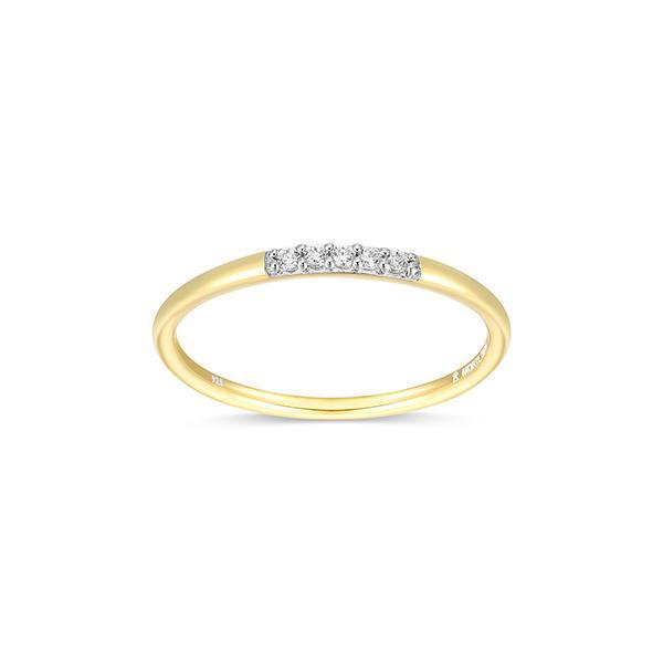 CJ Monte sterling silver lab-created diamond 5stone stackable ring - Size 7