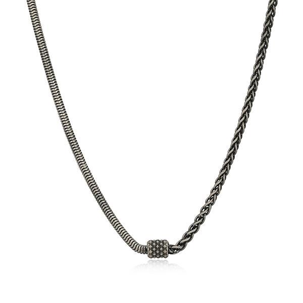 Sterling silver CJ Ethos ITALIAN CHAIN half snake half wheat chain - 24"
