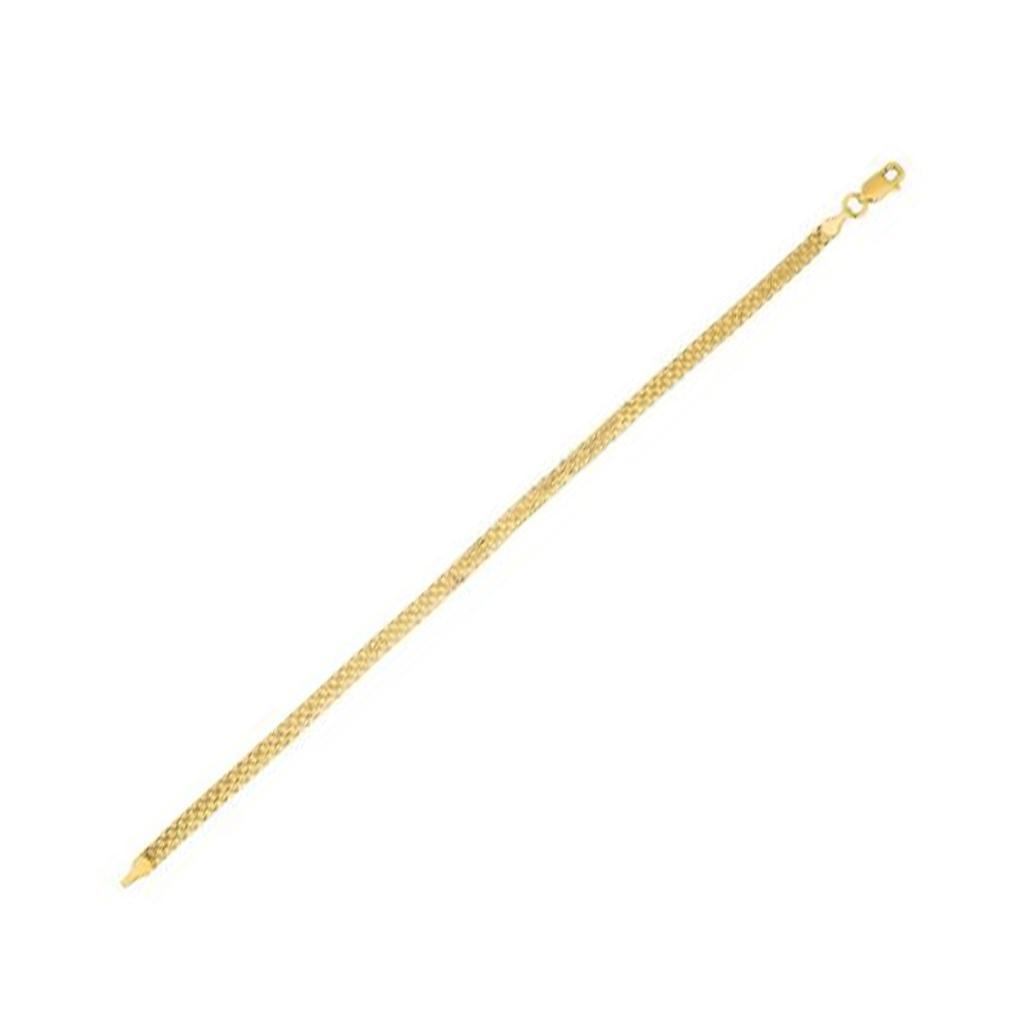 14k Yellow Gold Bismark Chain (3.50 mm) -18"