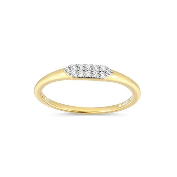 CJ Monte sterling silver lab-created diamond double row shield ring - Size 5
