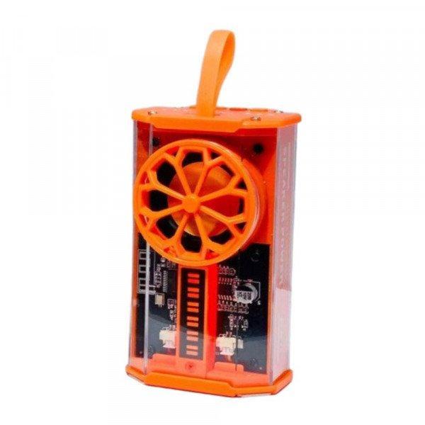 Mecha Bluetooth Speaker: Transparent Steel Cannon Design, Light Rhythm, TWS Subwoofer P90 for Universal Cell Phone And Bluetooth Device - Orange