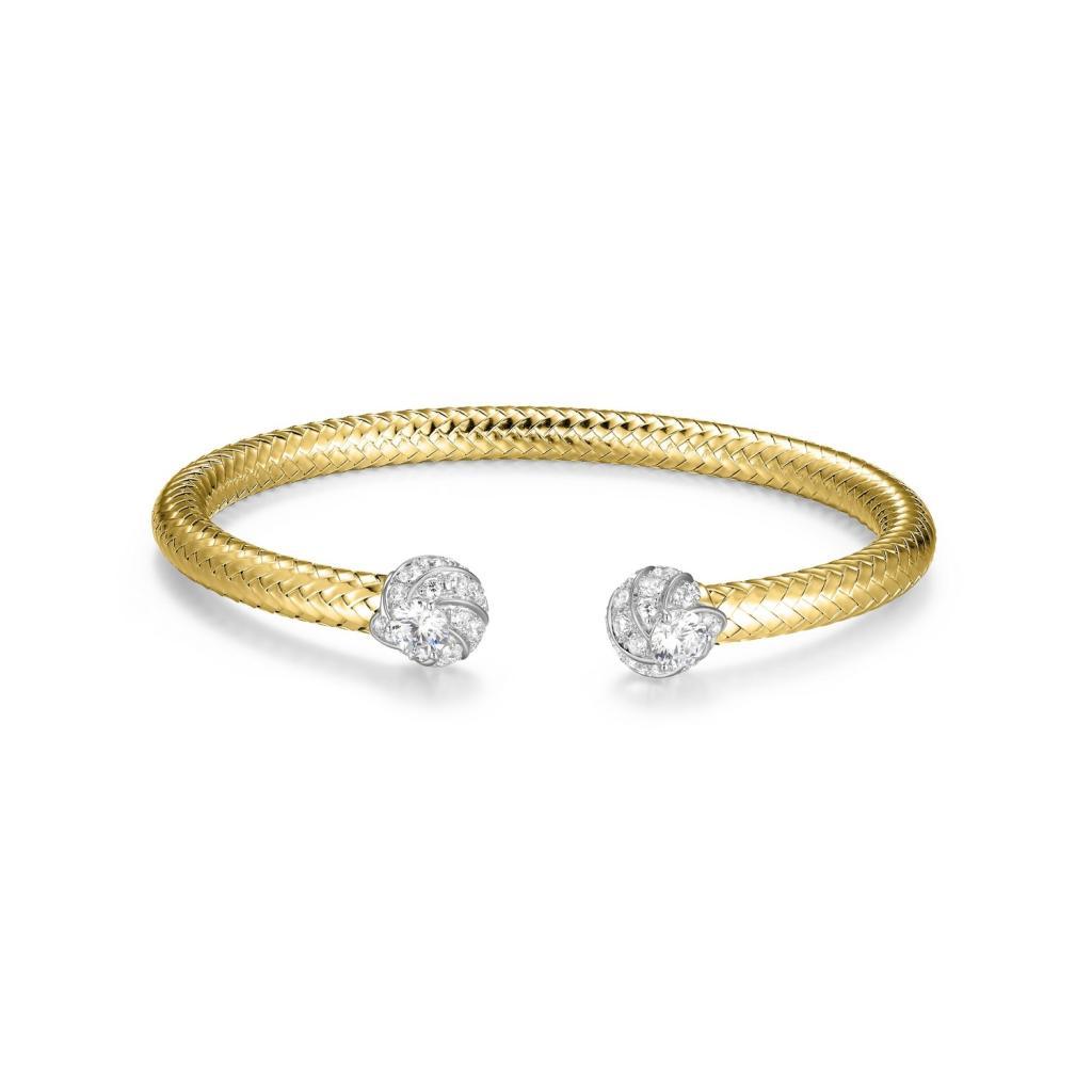 BCGS1Q1GN-Y Gleam CZ Round Cuff