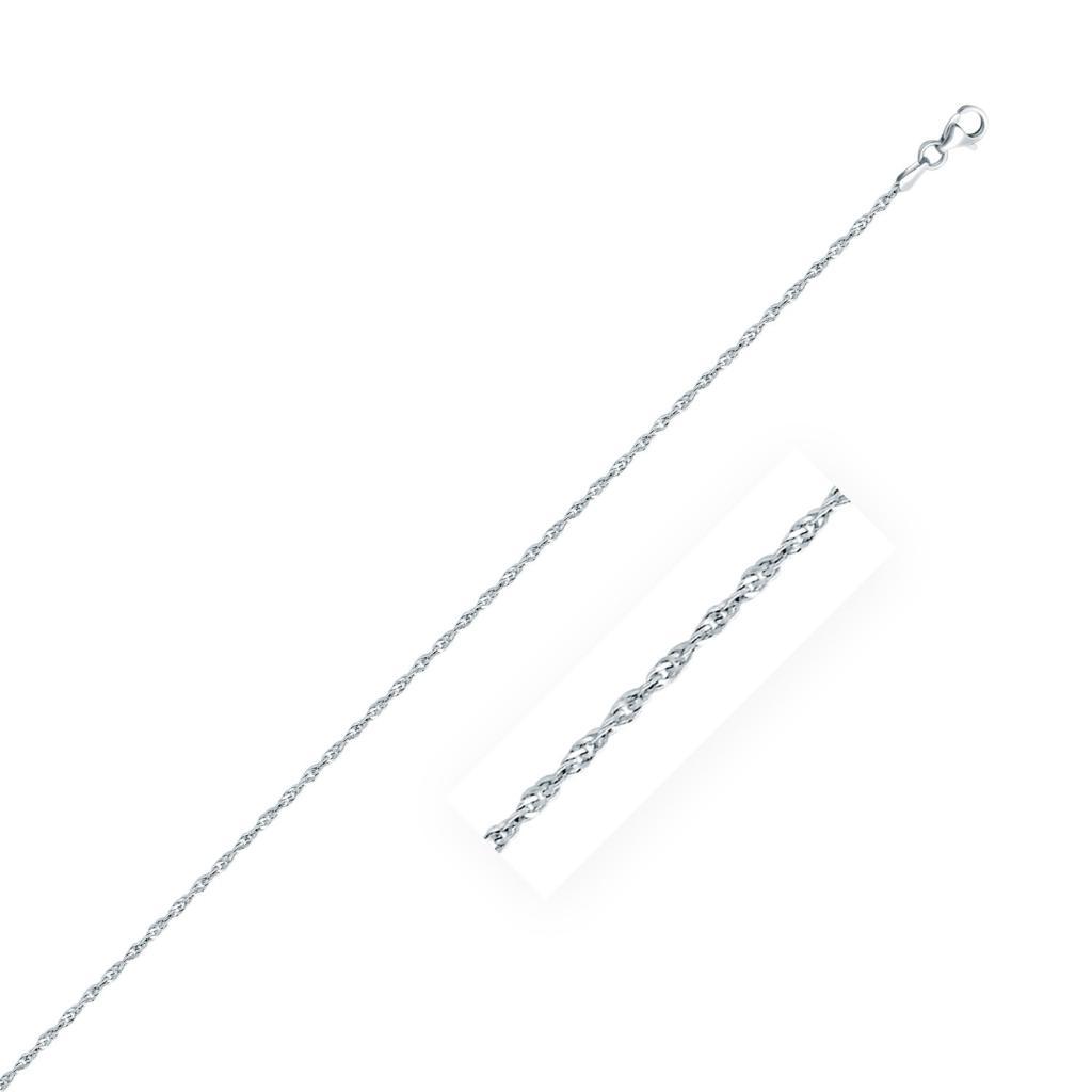 Sterling Silver Singapore Style Chain (1.80 mm) -18"