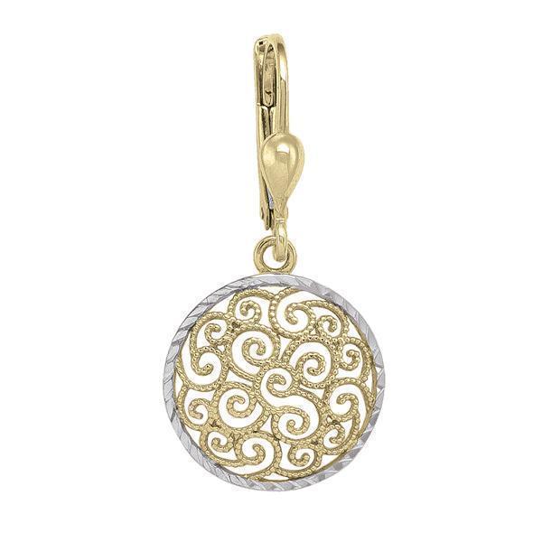 10K Gold and Silver Fashion Drop Earrings - 2.4gm - 10K2T