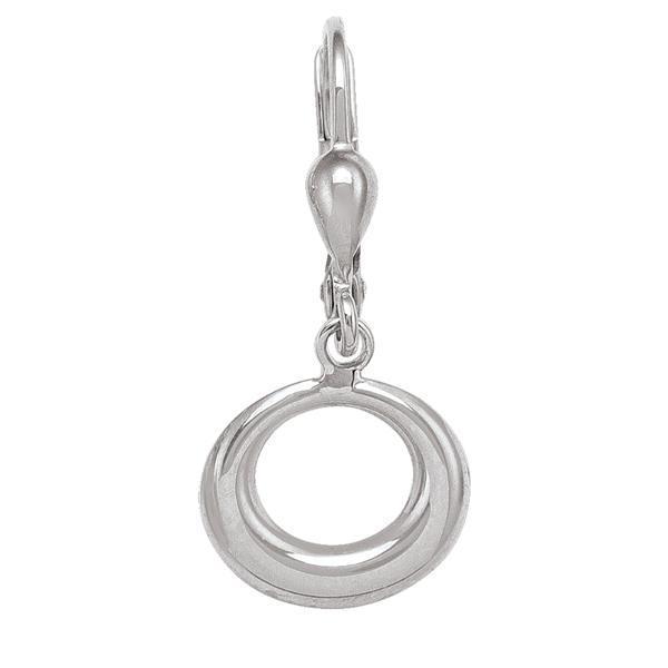 10K Silver Drop Earrings - 1.6gm - 10KW