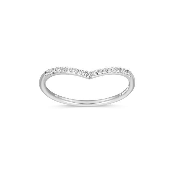 CJ Monte sterling silver labcreated diamond Vring - Size 5