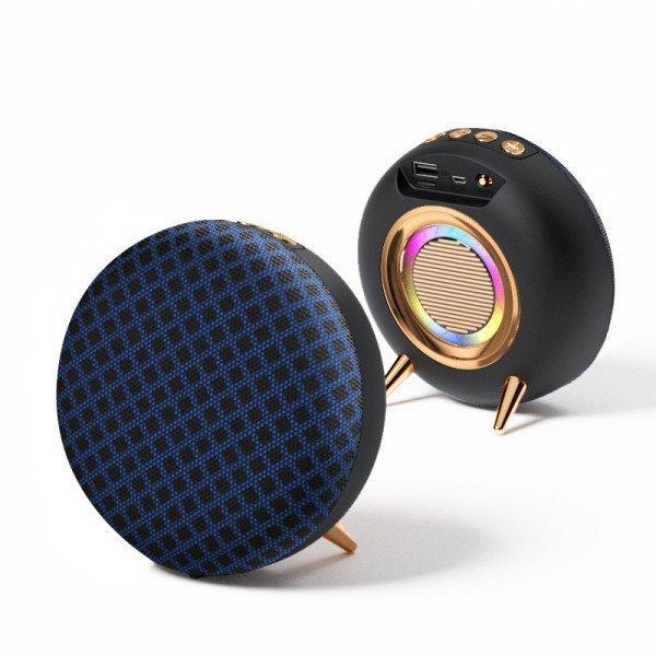 Jam Anywhere Wireless Bluetooth Subwoofer Portable, Colorful, Packed with Clear Sound, and Colorful Night Light KIBS36D for Universal Cell Phone And Bluetooth Device - Blue
