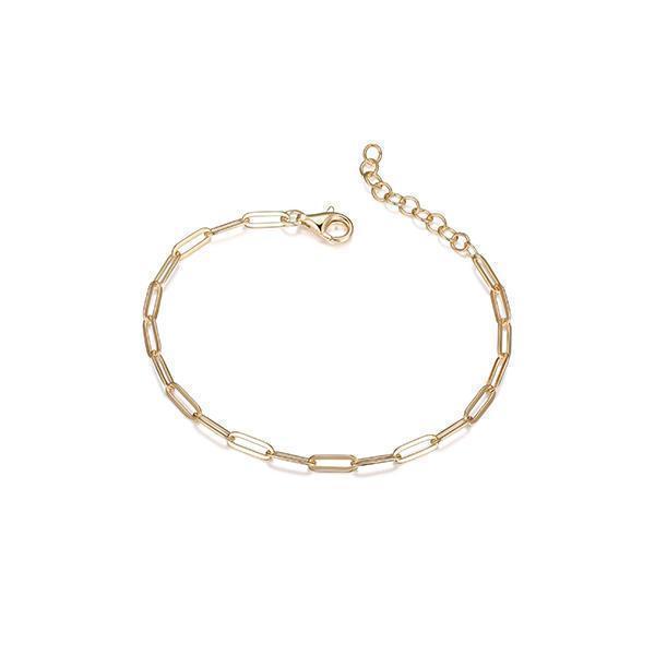 BCGS1U091-Y Sterling Silver "PAPERCLIP" 3.5mm Link Bracelet