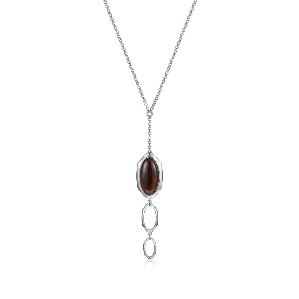 NR0LB8D-W Glacier Long Y Necklace