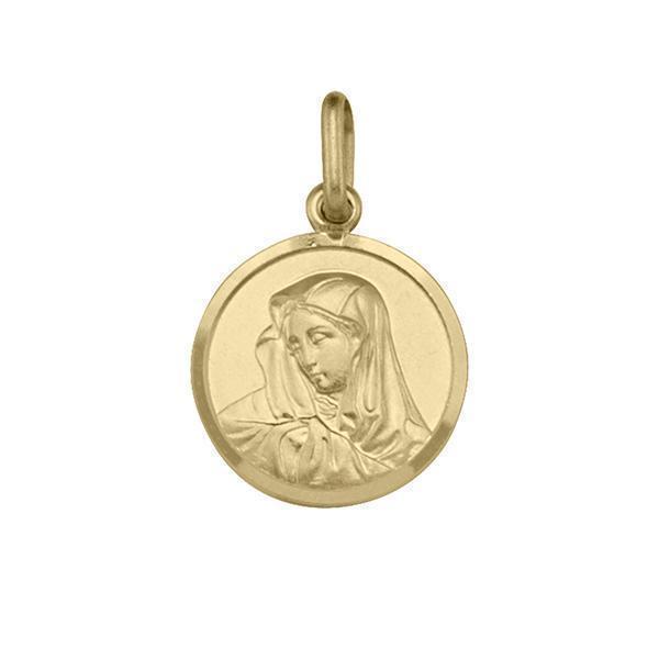 14K Gold Madonna Pendant - 1.9 gm - 14KY