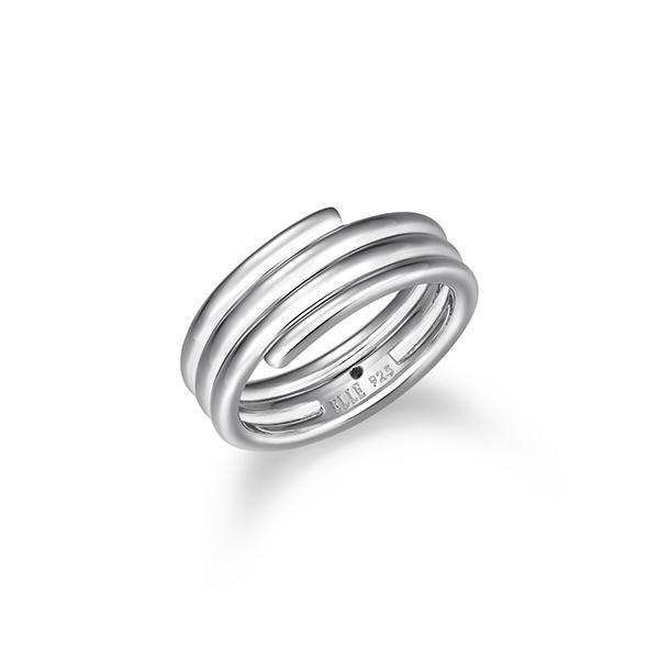 RR4LAJUA0-W-8 Sterling Silver GODDESS High Polish Wide Ring Size 8