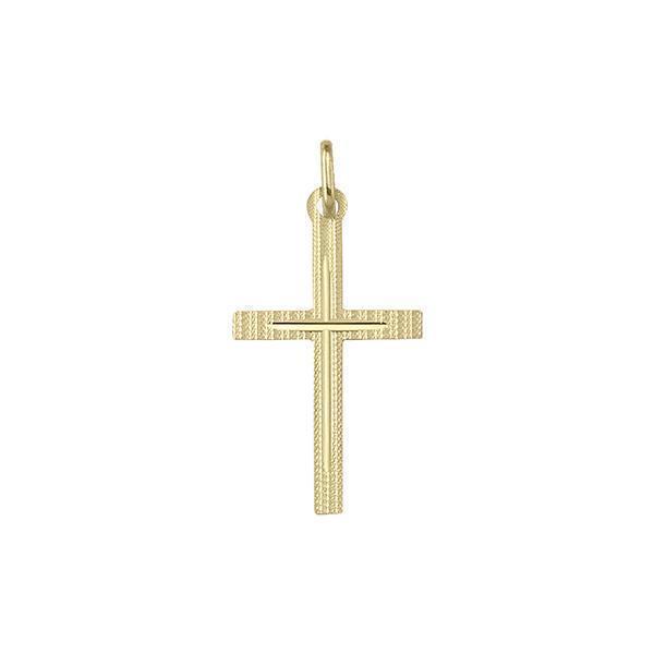 14K Gold Cross Pendant- 1.4 gm - 14KY