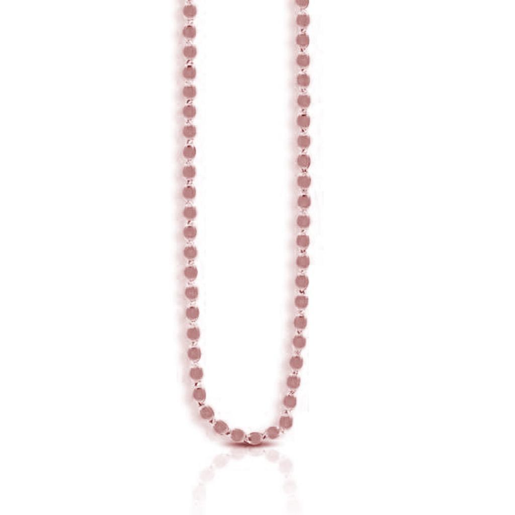 14k Rose Gold Oval Mirror Chain (2.20 mm) -18"