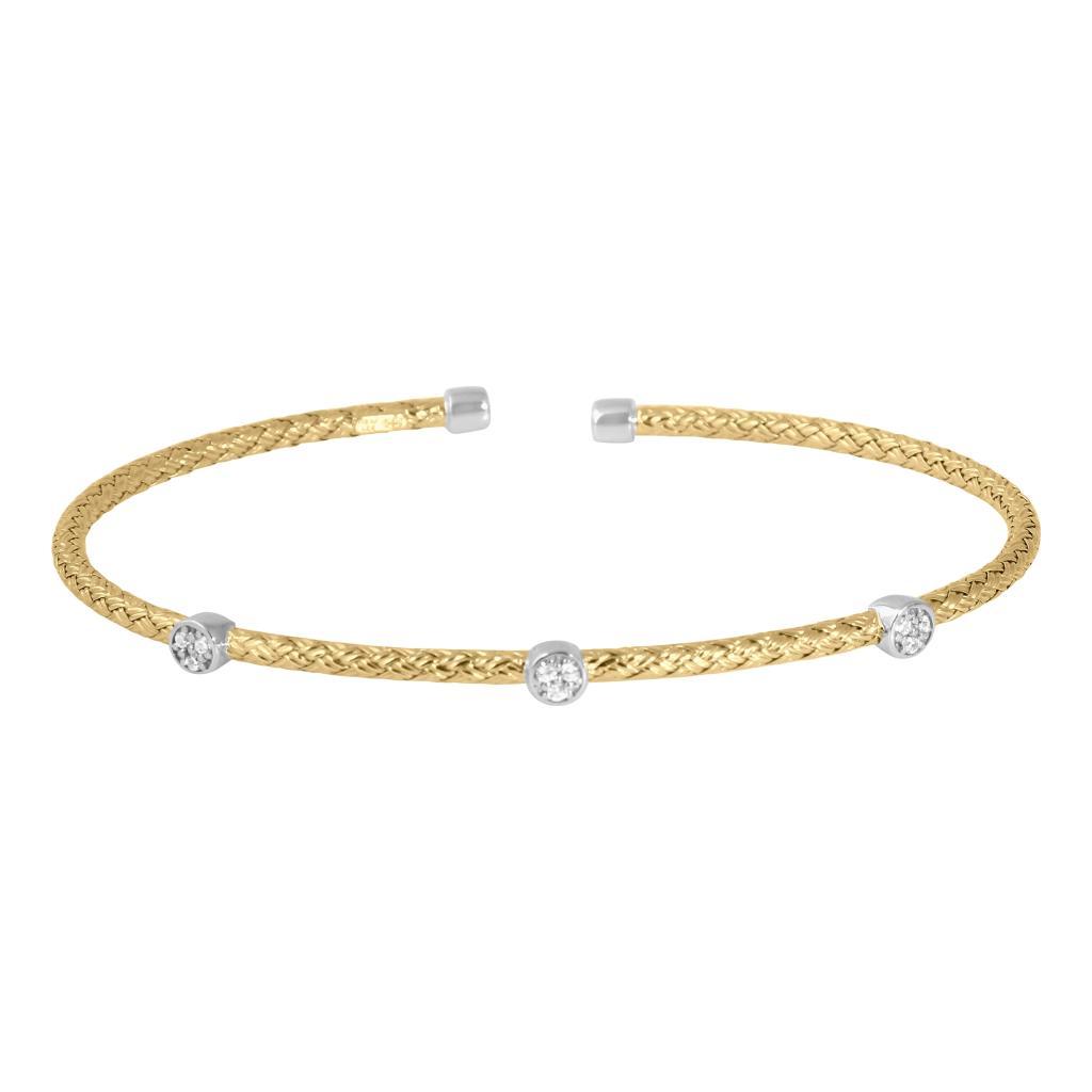 BCGS1Q050-2T Darsi Woven CZ Station Cuff