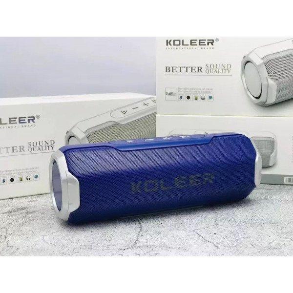 High Sound Quality Drum Style Portable Wireless Bluetooth Speaker KIS218 for Universal Cell Phone And Bluetooth Device - Blue