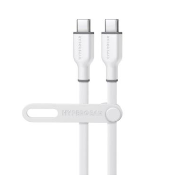 MS53569 Charge  and  Sync PD USB-C to USB-C Flexi Pro Cable 15ft PD up to 60W Fast Charge 480Mbps High Speed - Soft Touch Silicone
