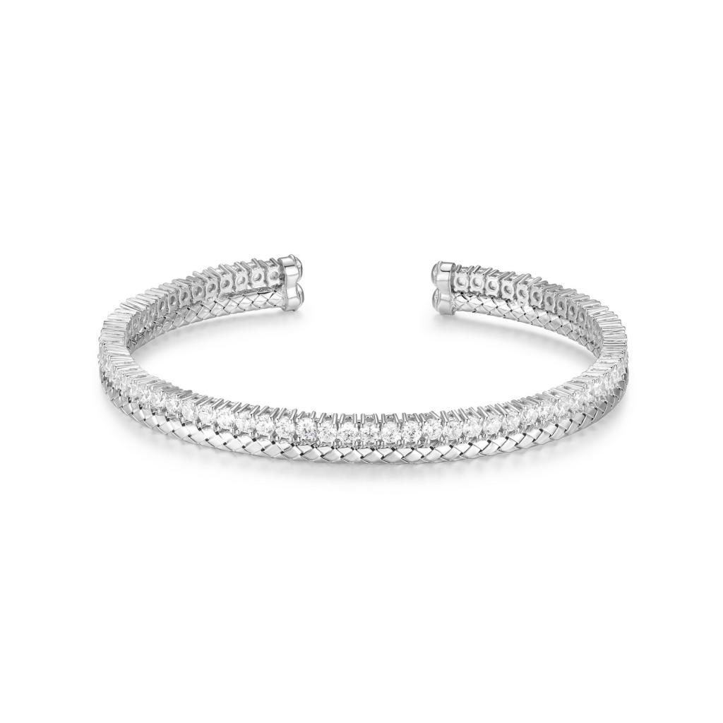 BCGR1Q1GM-W Gleam CZ Double Circle Cuff