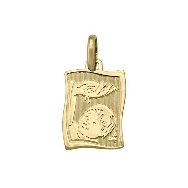 14K Gold Baptism Pendant - 1.4 gm - 14KY