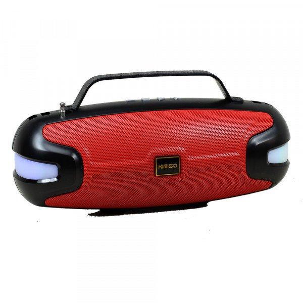 RGB Color Light Handle Portable Bluetooth Speaker KIKMS138 - Red