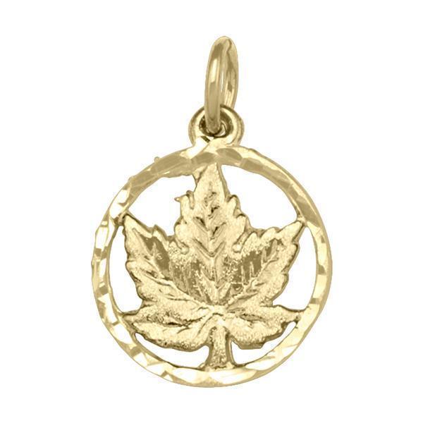 10K Gold Charm - Maple Leaf - 10KY