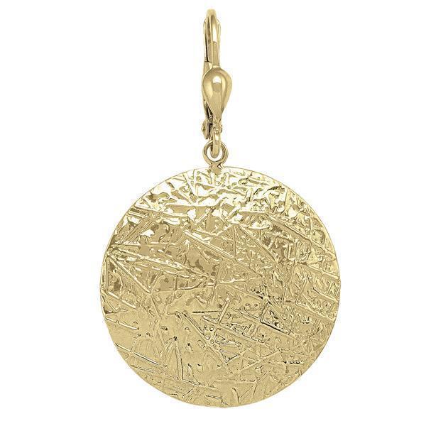 10K Gold Sphere Shaped Drop Earrings - 10KY