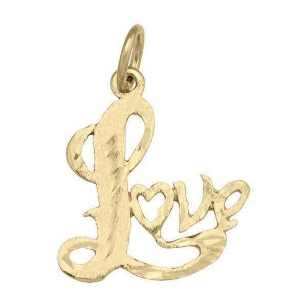 10K Gold Charm - Love - 10KY