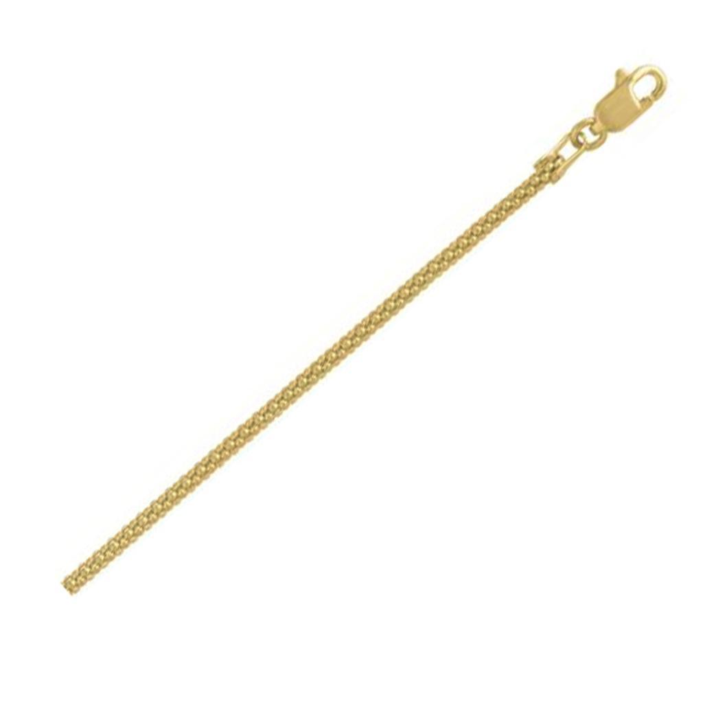 Popcorn Chain in 14k Yellow Gold (1.60 mm) -18"