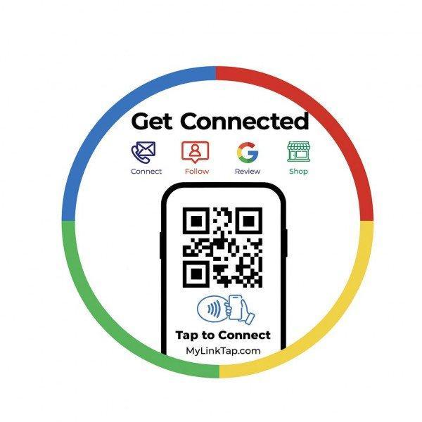 NFC Digital Business Card Tag " Effortless Networking & Contactless Payment in One - White