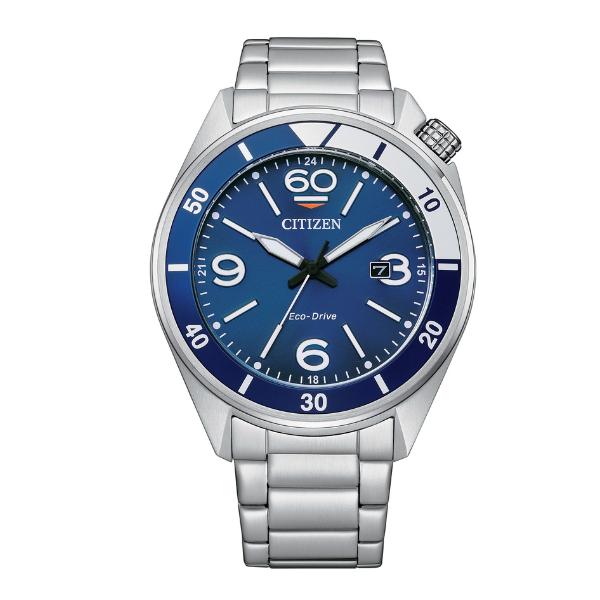 AW1711-87L Aviator Style Eco-Drive Mens Watch