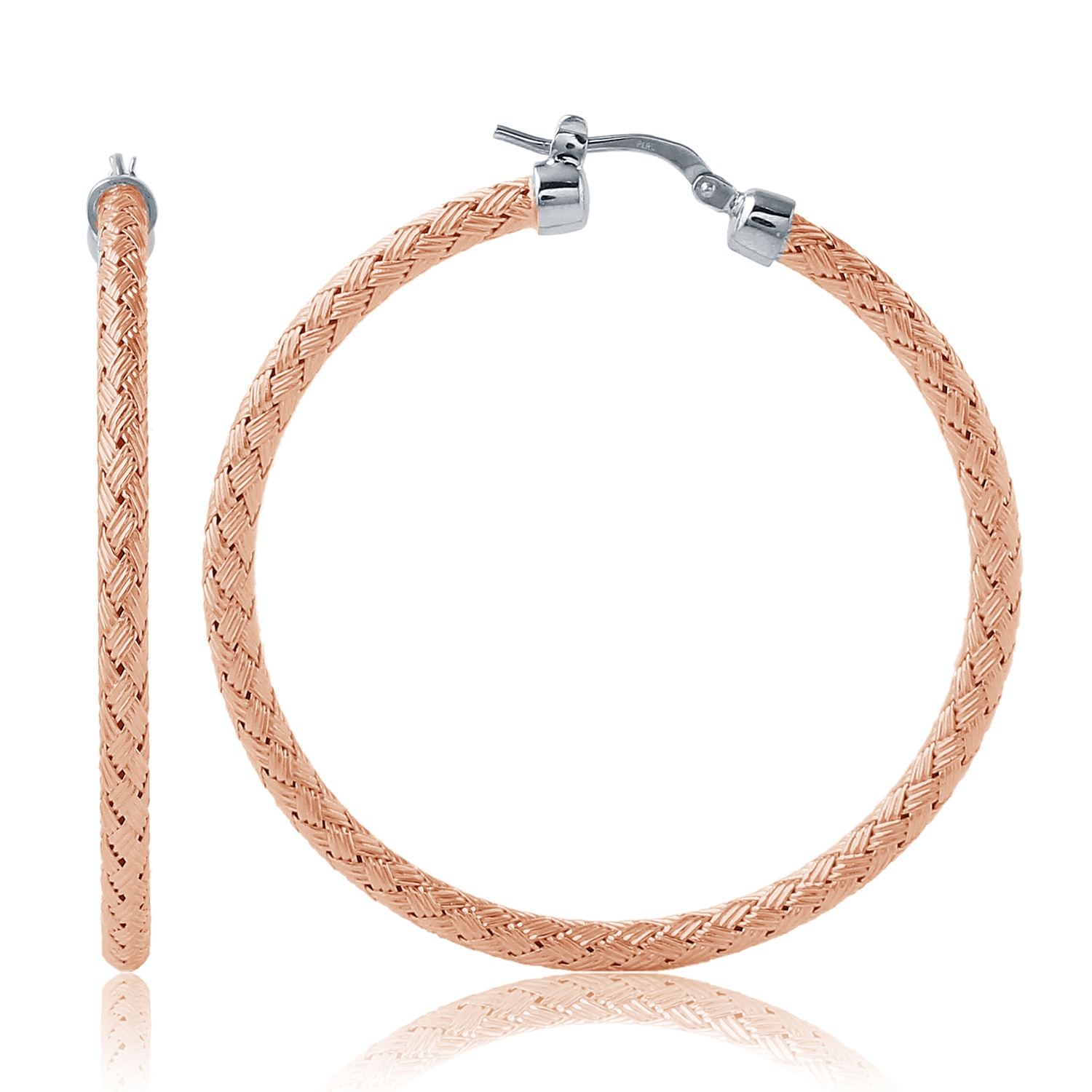 ECGS2Q005-P Milan 45 Woven Hopp Earrings