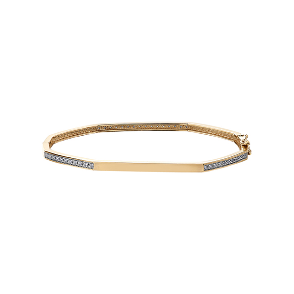 Diamond Bangle in 10K Gold (0.2 CT. T.W.) - Gold