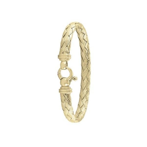 Gold finished Sterling Silver Fashion bangle