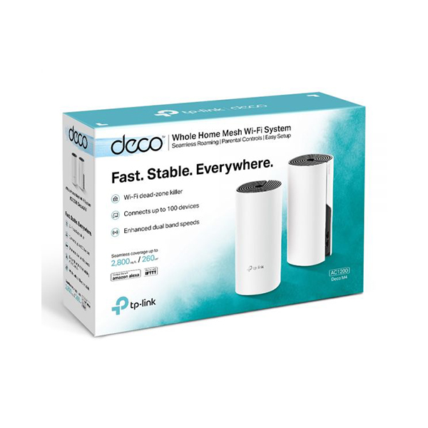 DECOM4-2Pack (Deco M4) AC1200 Whole Home Mesh WiFi System