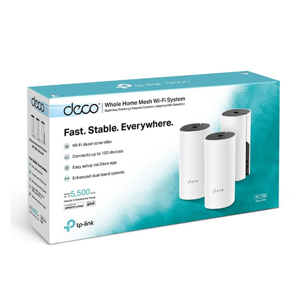 AC1200 Whole Home Mesh Wi-Fi System, Deco M4 3PACK