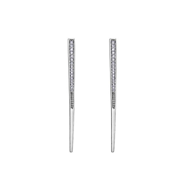 Diamond Stud Earrings in 10K (0.08 and 0.04 CT. T.W.) - Silver