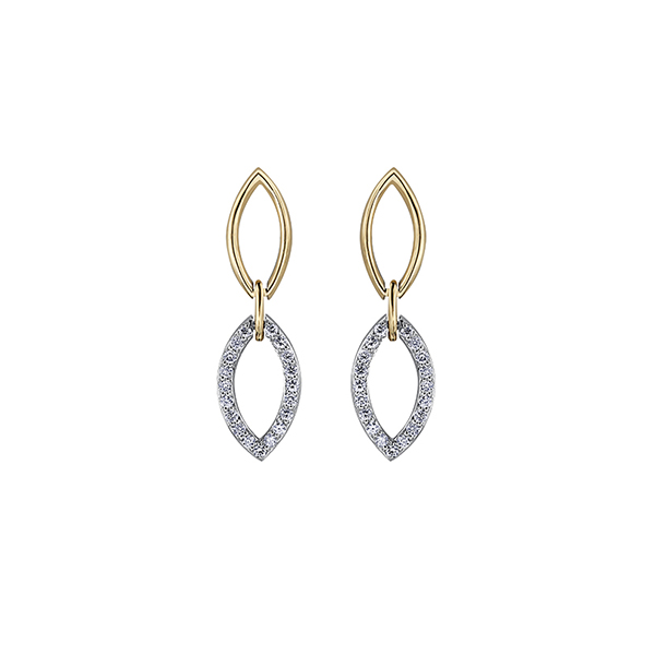 Diamond Stud Earrings in 10K (0.238 and 0.02 CT. T.W.) - Silver