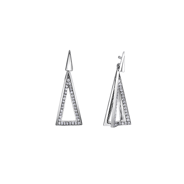 Diamond Stud Earrings in 10K (0.009 and 0.191 CT. T.W.) - Silver