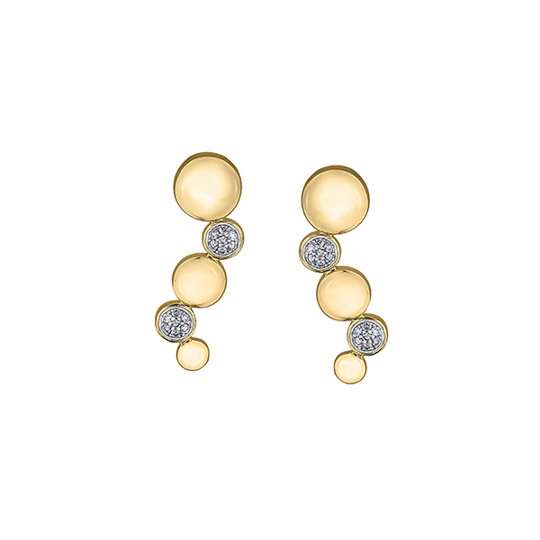 Diamond Stud Earrings in 10K (0.1 CT. T.W.) - Gold