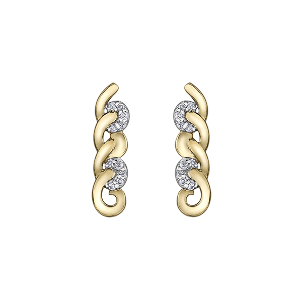 Diamond Stud Earrings in 10K (0.05 CT. T.W.) - Gold