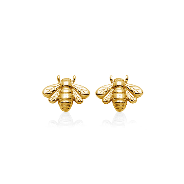 CJ Steelx Bee Stud Earrings - Gold