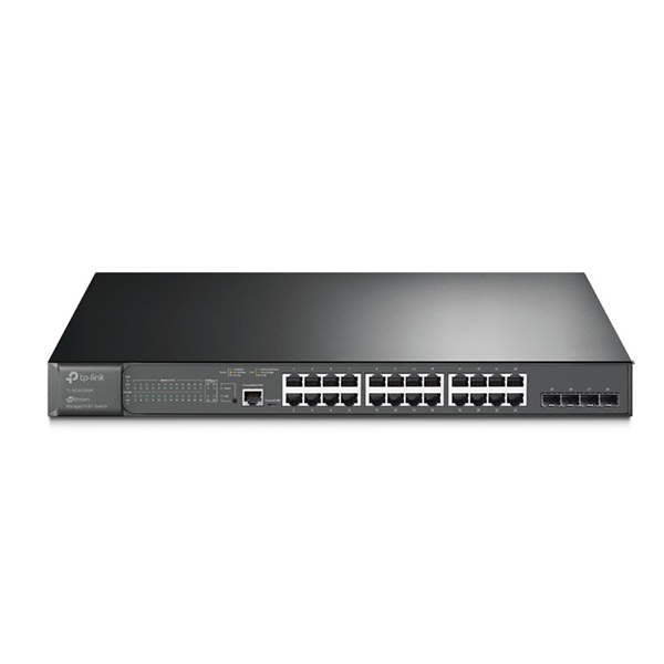 JetStream 28-Port Gigabit L2 Managed Switch with 24-Port PoE+